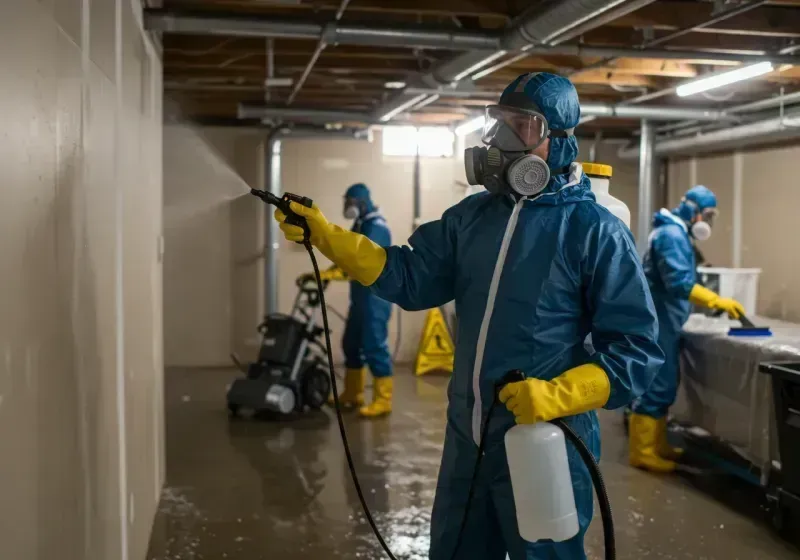 Basement Sanitization and Antimicrobial Treatment process in Champlin, MN